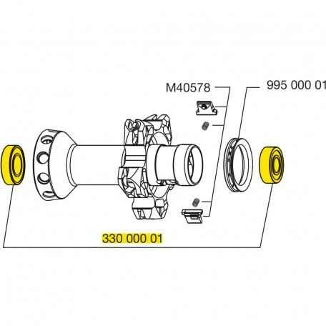 Mavic Hub Bearings Kit QRM + B9 Rear - 33000001 4 Mavic Hub Bearings Kit QRM + B9 Rear - 33000001 - Billede 2