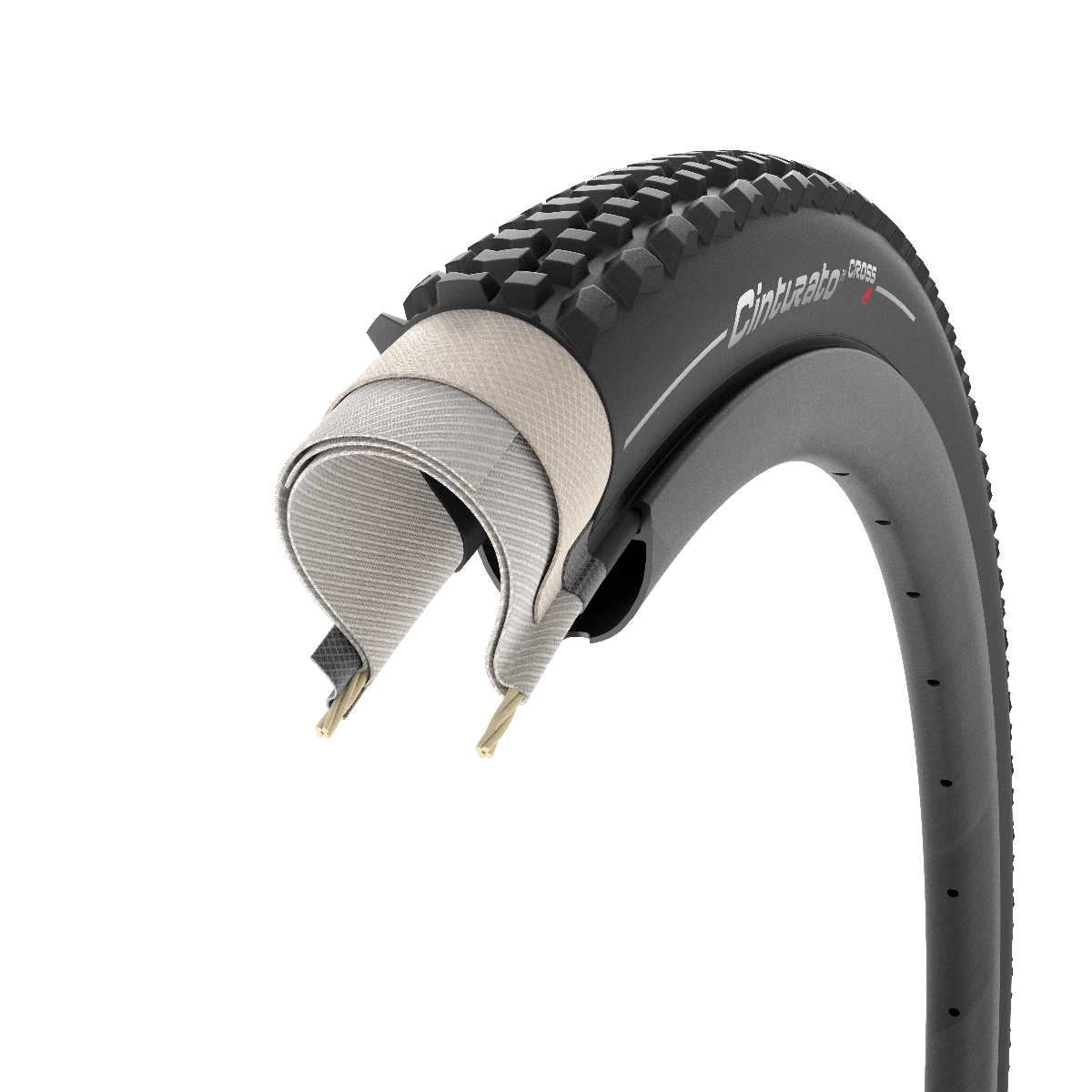 Pirelli Cinturato Cross Hard 700x33C - TLR -sort - 3770500 3 Pirelli Cinturato Cross Hard 700x33C - TLR -sort - 3770500