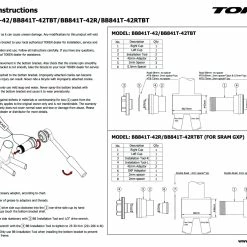 TOKEN Krankboks TF Pressfit Hollowtech - TK-BB841T-42 7 TOKEN Krankboks TF Pressfit Hollowtech - TK-BB841T-42 -Dæk Salg bb841t 42 mont scaled