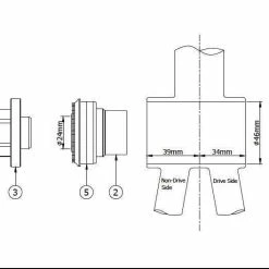Krankboks TOKEN TF Pressfit Hollowtech - TK-BB841T-46A -Dæk Salg bb841t 46a spec