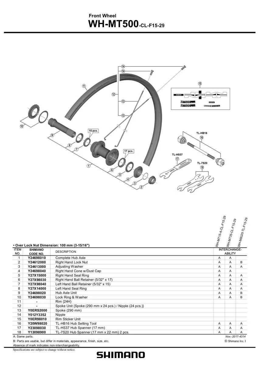 Forhjul Shimano WH-MT500 29" 15/110 Mm Boost - CL - EWHMT500FEBD9X 4 Forhjul Shimano WH-MT500 29" 15/110 Mm Boost - CL - EWHMT500FEBD9X - Billede 2