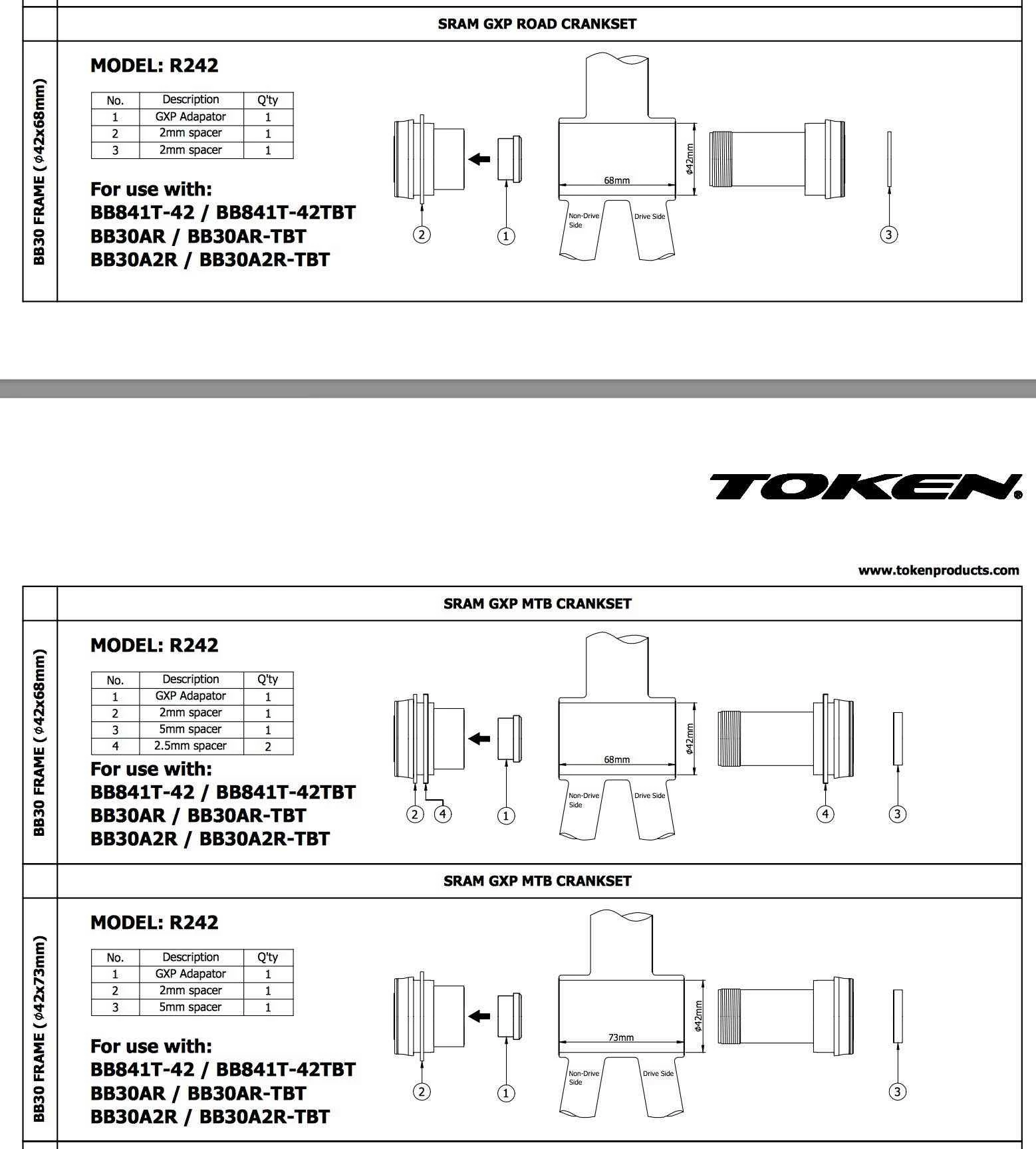 Adapter TOKEN 24=>22 Mm SRAM GXP - 2687 5 Adapter TOKEN 24=>22 Mm SRAM GXP - 2687 - Billede 3