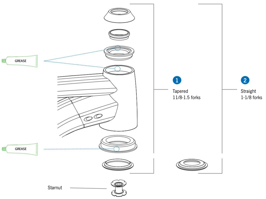 Orbea Headset Semi Integrated 1 1/8" - 1 1/2" - XA940000 3 Orbea Headset Semi Integrated 1 1/8" - 1 1/2" - XA940000