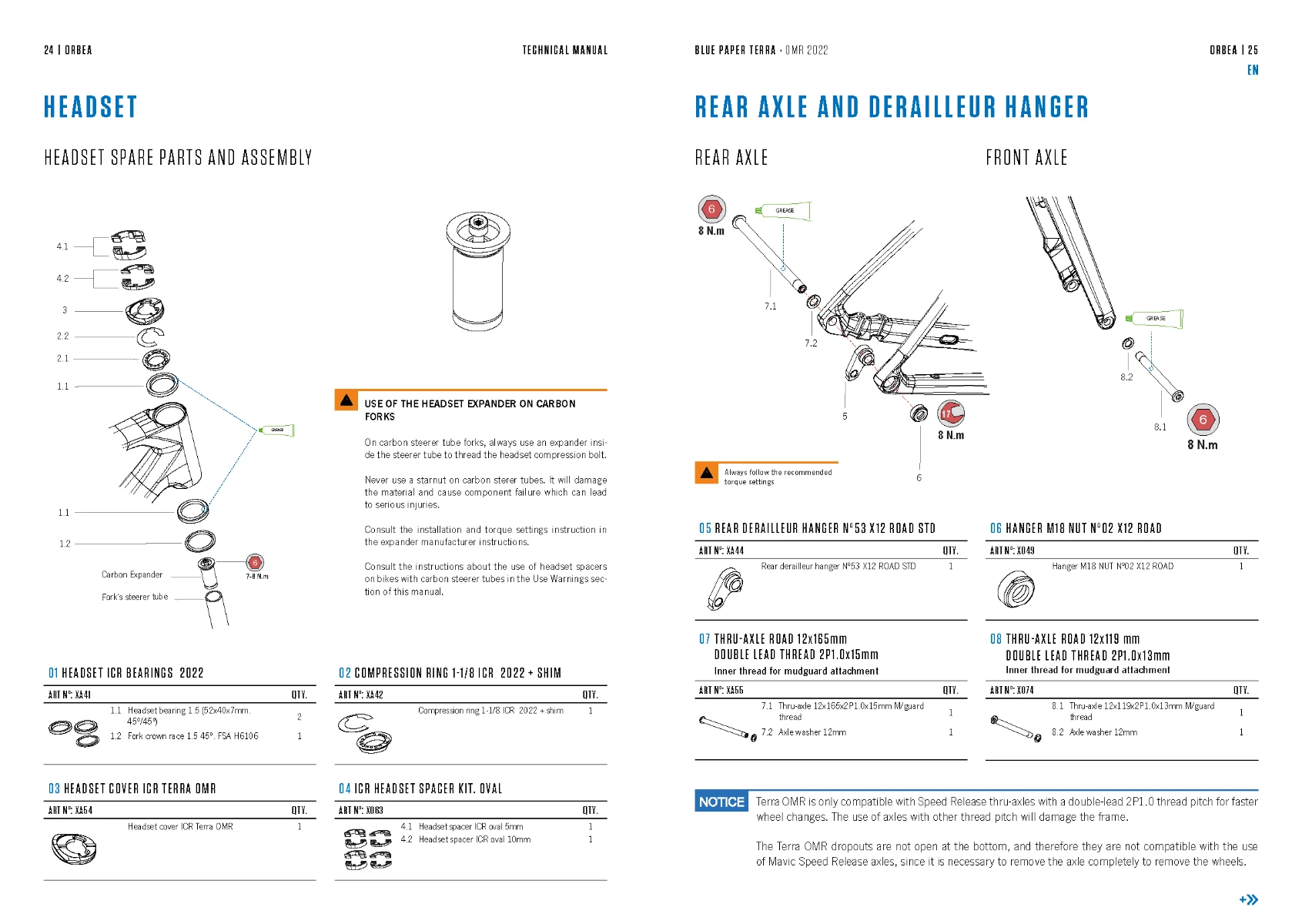 Orbea Headset Cover ICR Terra OMR - XA540000 4 Orbea Headset Cover ICR Terra OMR - XA540000 - Billede 2