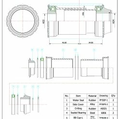Krankboks TOKEN PressFit 30 PF30 BBright GXP - TF46BRGXP