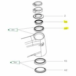 Orbea Oiz Carbon Top Bearing Assembly - X0020000
