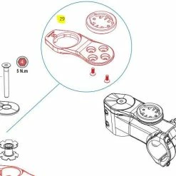 Orbea Oiz Carbon Topcap Computer Mount Kit - X0200000