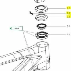 Orbea Alma Carbon 2021 Blocklock Headset Cover Assembly - X0300000